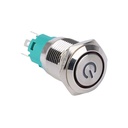 Metal Button 16mm 5PIN 12V RED LED ON OFF SWITCH