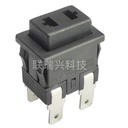 SWITCH KAN-L6 BUTTON VACUME BLACK ON OFF 4PIN 