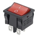 SWITCH KCD2 ON OFF RECTANGULAR 6PIN RED 