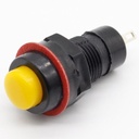 SWITCH PUSH ON 10MM BUTTON 2PIN DS-211 DS-213 YELLOW
